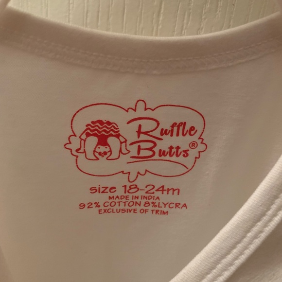 NWT Ruffle Butts Toddler Girl’s Sleeveless Tunic Tank Top - Picture 3 of 3